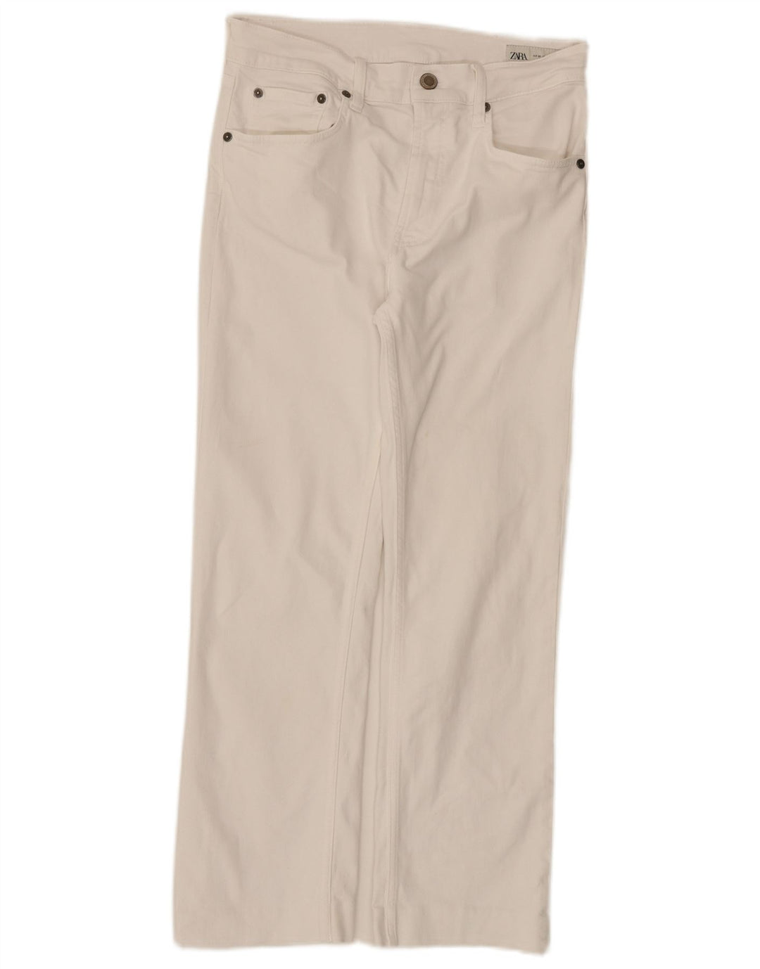 Zara Jean court pour femme EU 38 Small W28 L26 Blanc
