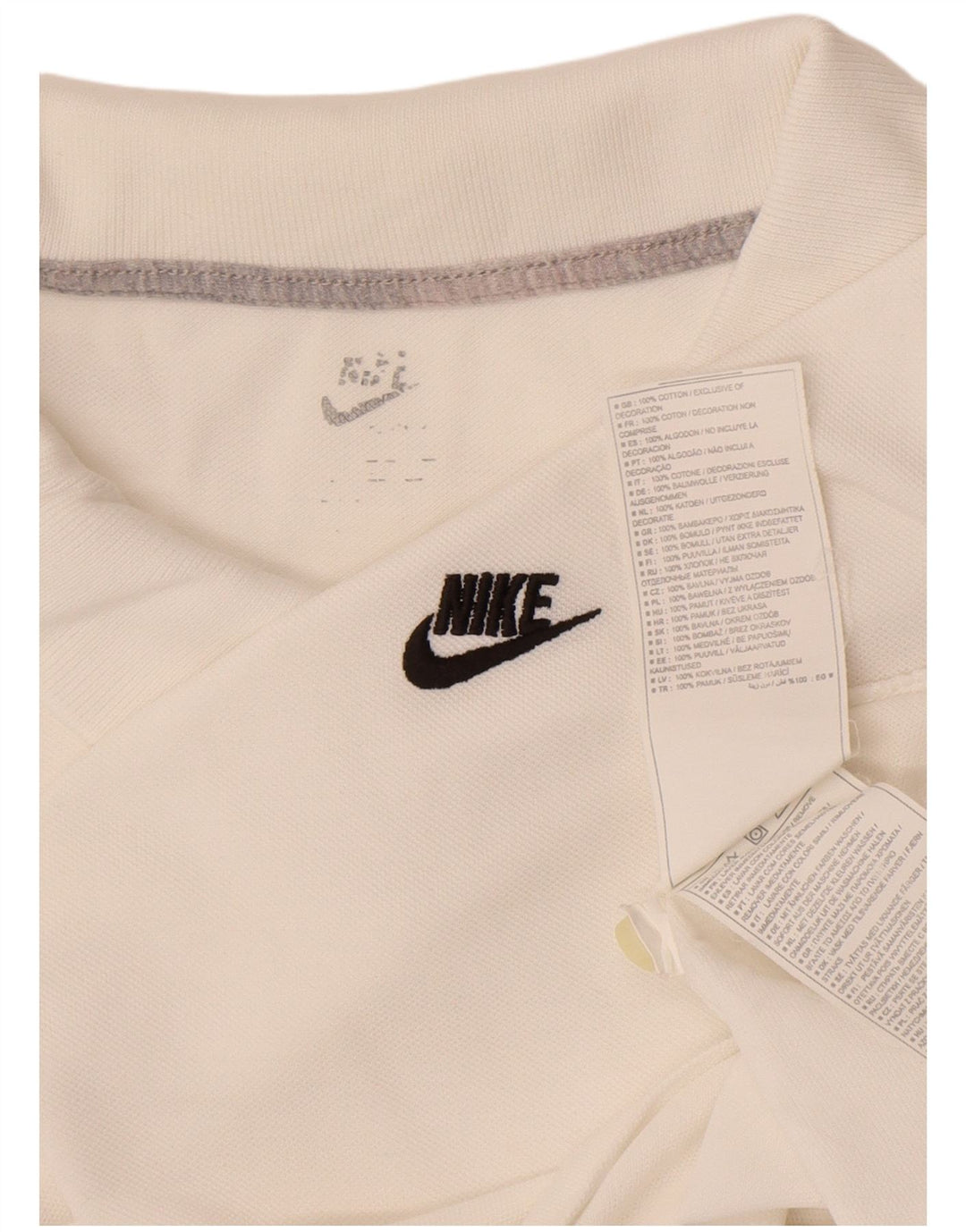 Nike Polo Homme XL Blanc Coton