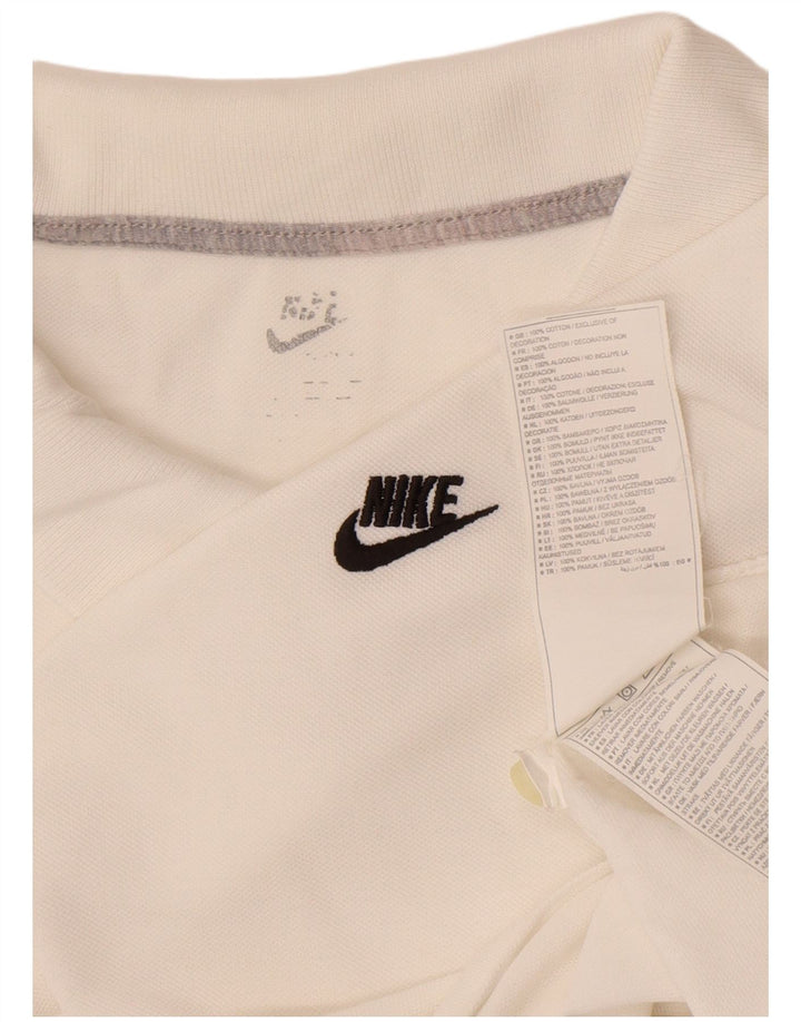 Nike Polo Homme XL Blanc Coton