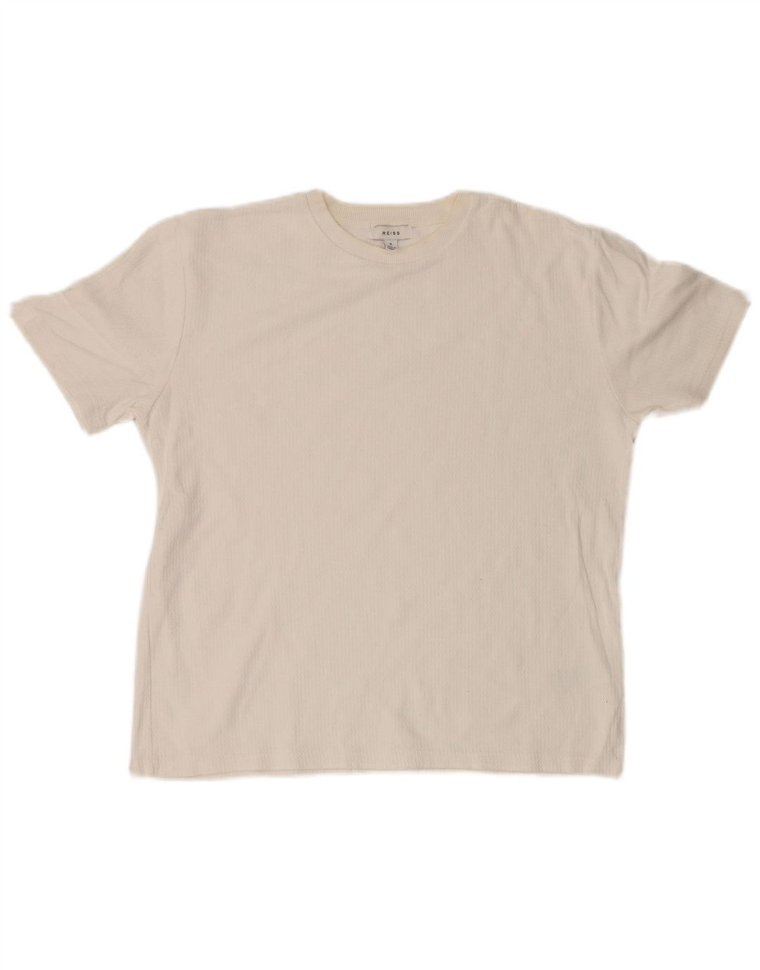 Reiss T-Shirt Homme Blanc Moyen Coton