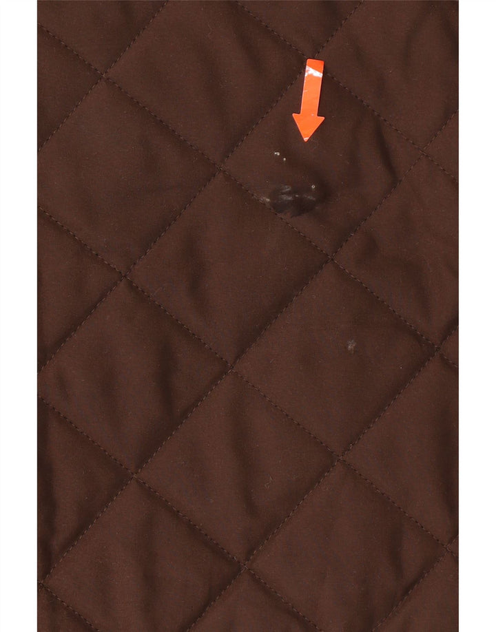 VINTAGE Mens Quilted Jacket UK 40 Large Brown Polyamide Vintage Vintage and Second-Hand Vintage from Messina Hembry 