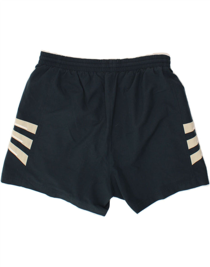 ADIDAS Short de sport graphique pour hommes, grand polyester rayé bleu marine