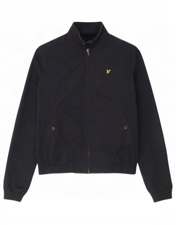 Lyle & Scott Veste Bomber Homme UK 40 Large Bleu Marine Coton
