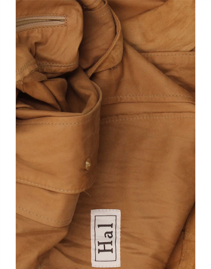 veste en daim homme vintage UK 40 Grand Beige