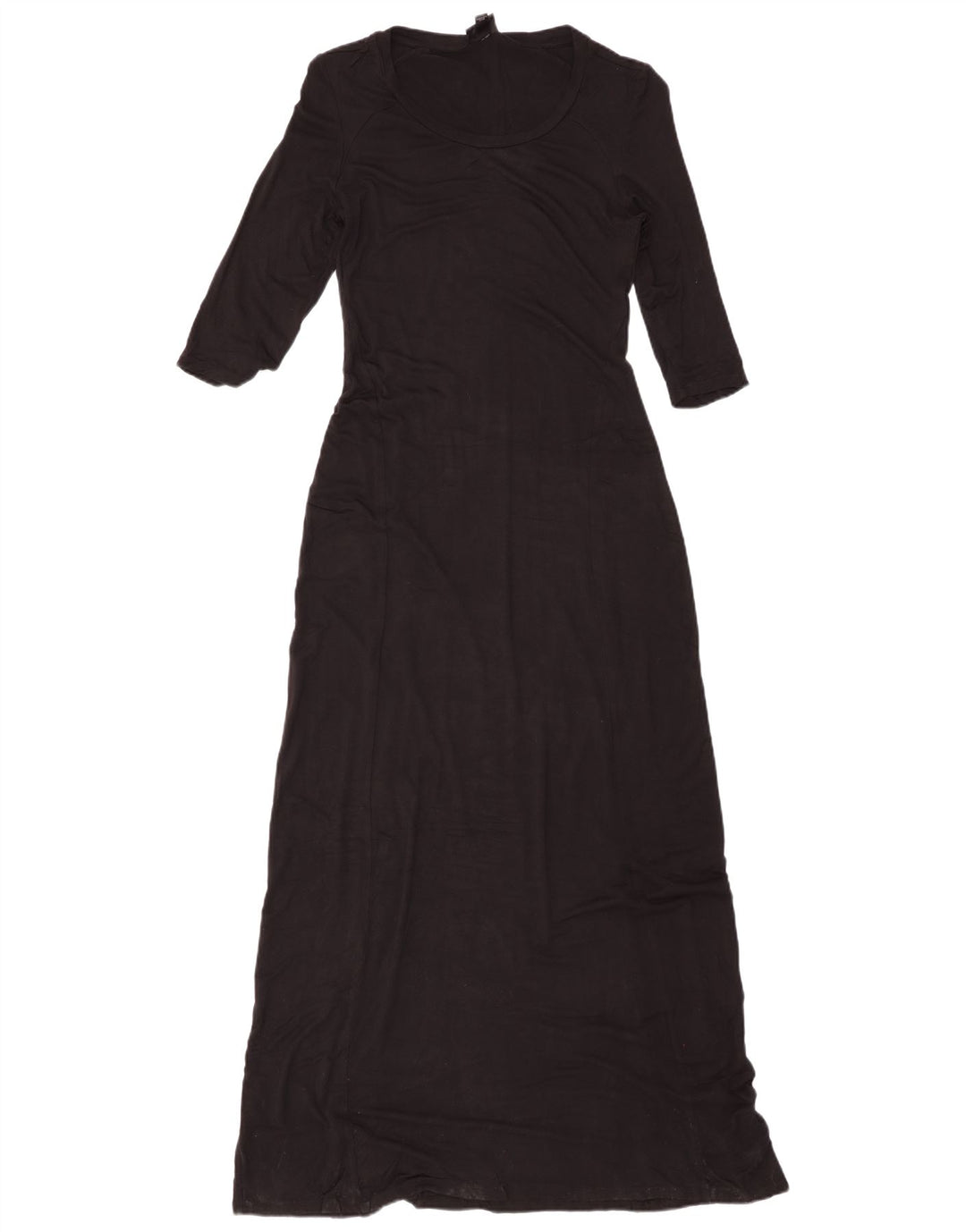 MOSSIMO Robe longue à manches 3/4 pour femme UK 6 XS Rayonne noire
