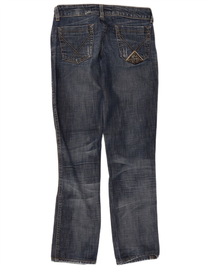 Roy Rogers Jean droit vieilli pour femme IT 42 Medium W28 L30 Bleu