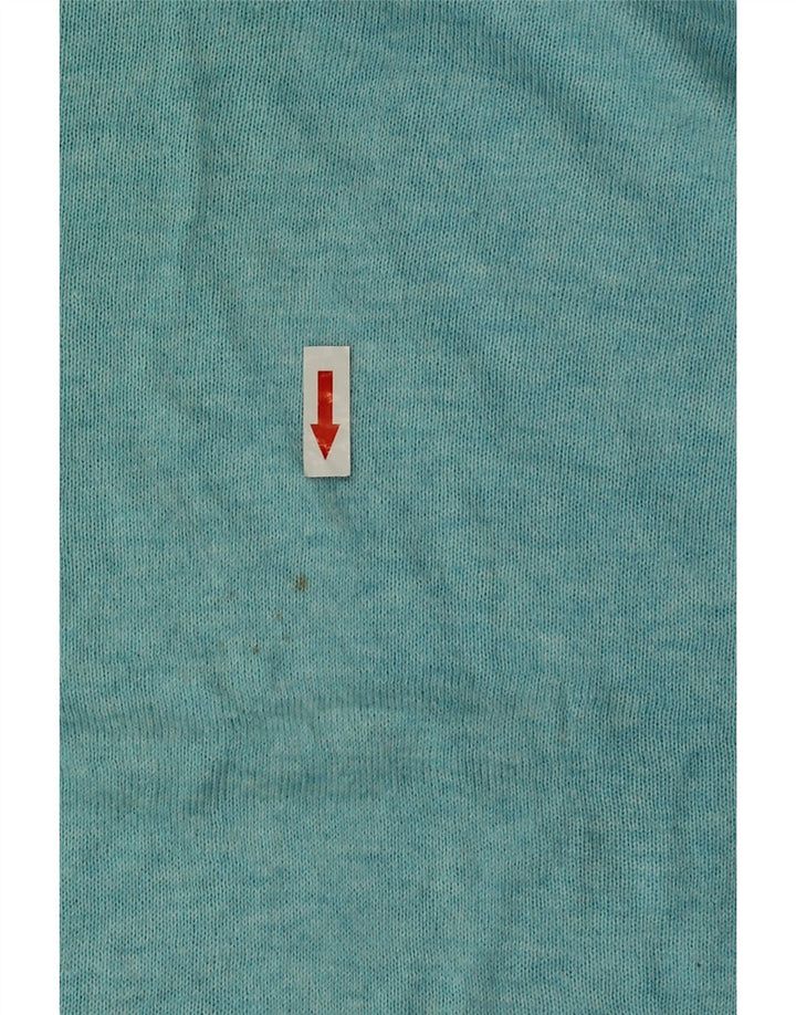 Zara Pull Col Rond Homme Bleu Moyen Coton