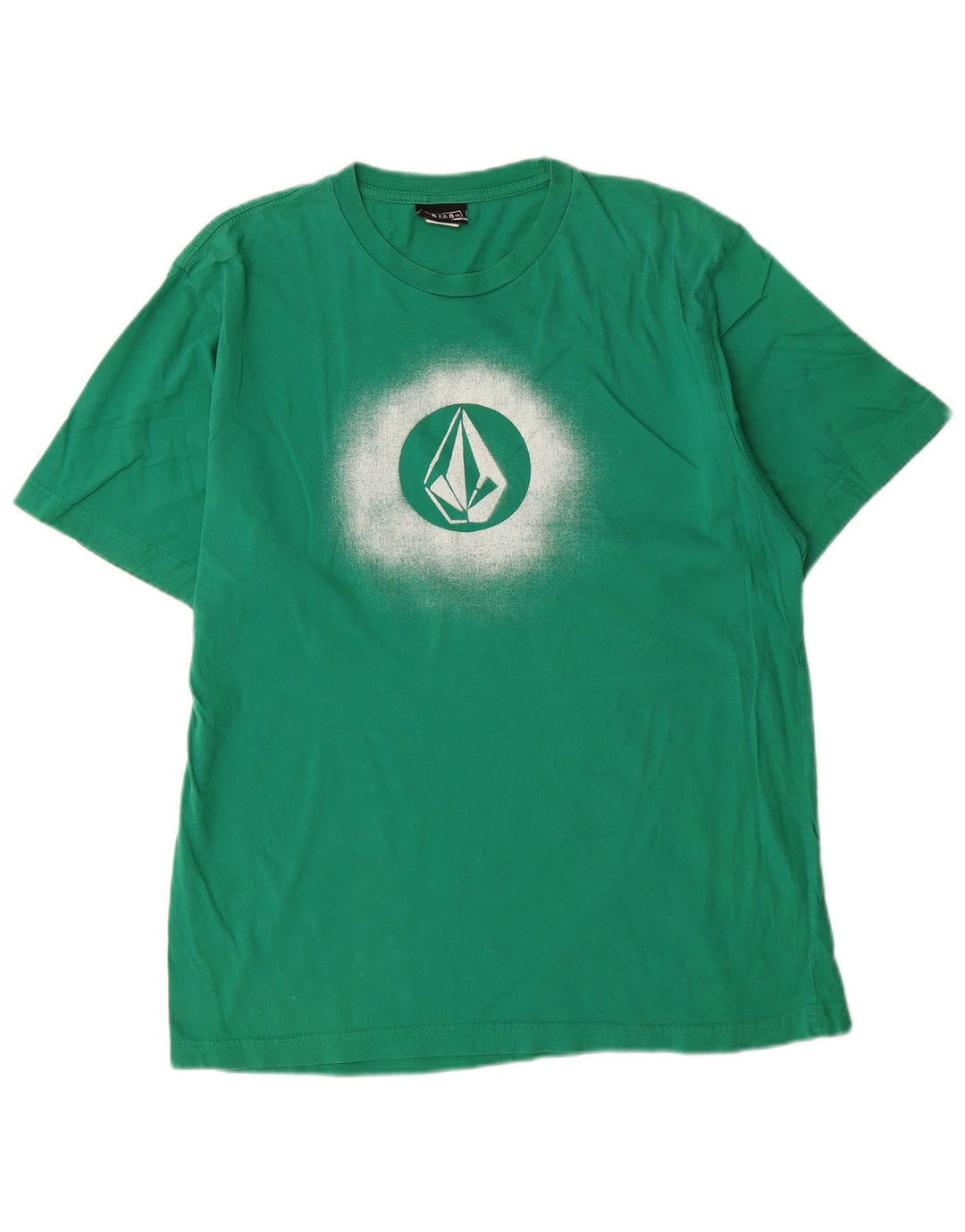 Volcom T-shirt graphique pour hommes, grand, vert, coton
