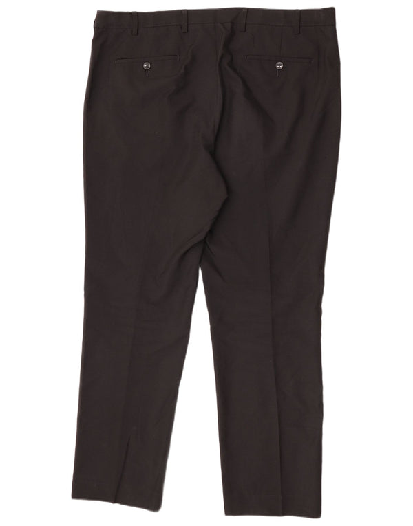Marks & Spencer Pantalon chino droit coupe droite pour homme W40 L31 Noir