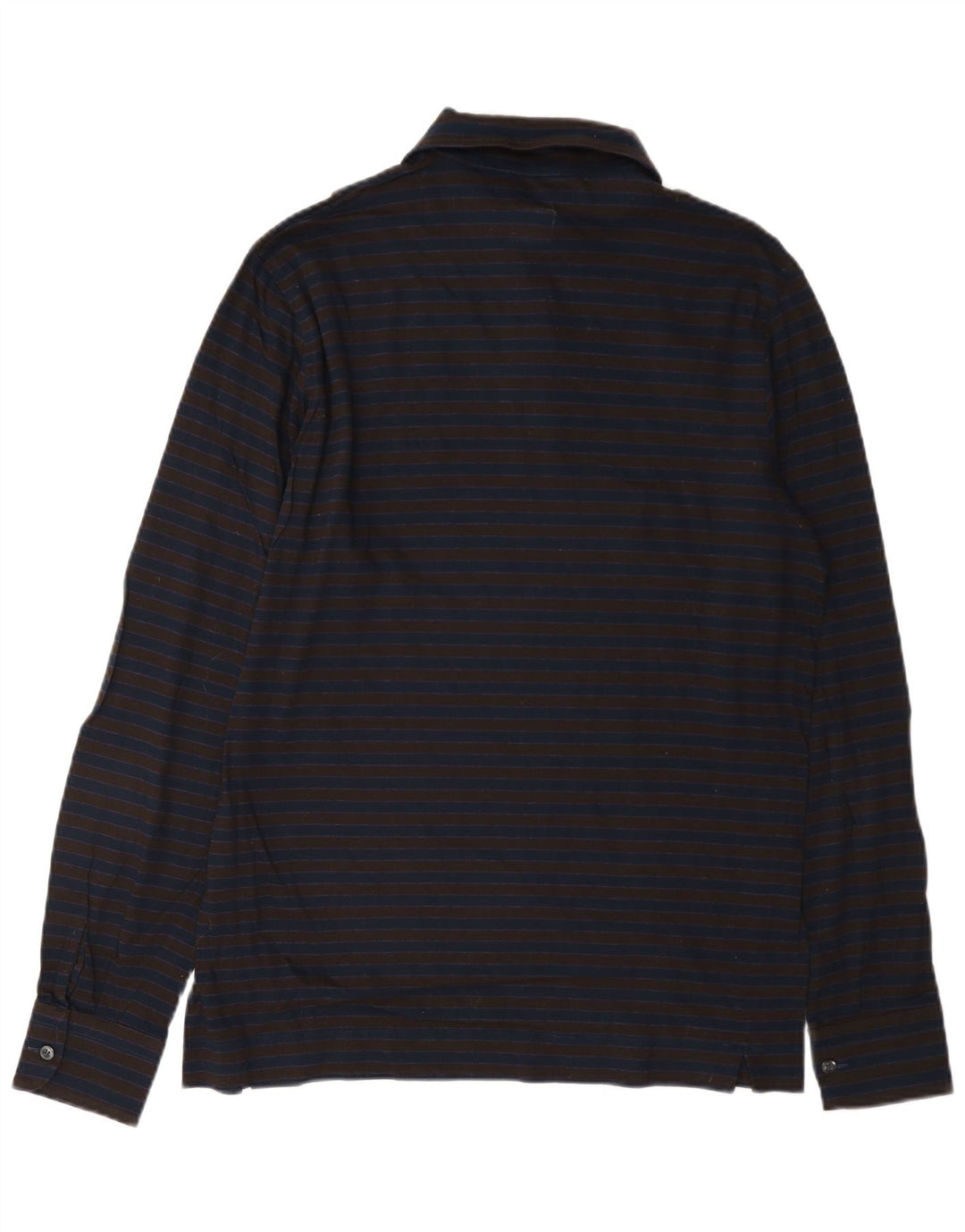 Danolis Chemise Pull Homme Bleu Marine Moyen Rayé Coton
