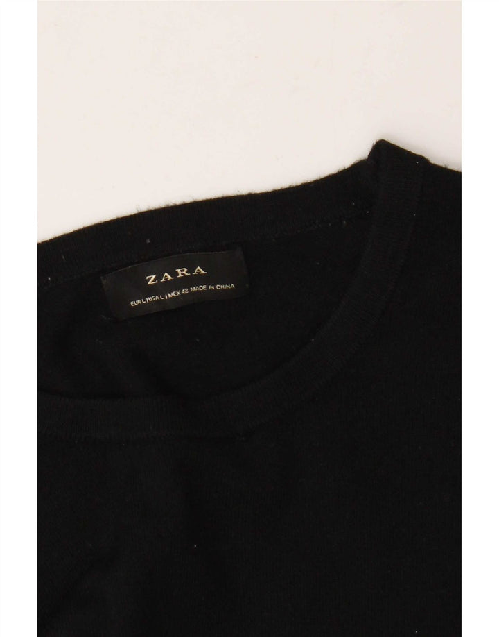 Zara Pull ras du cou pour homme, grand, noir