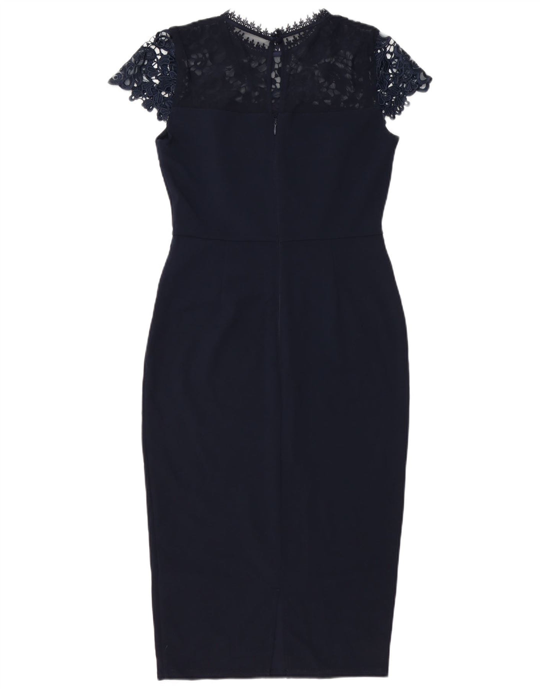 Lipsy Robe moulante pour femme UK 10 Small Bleu marine Polyester