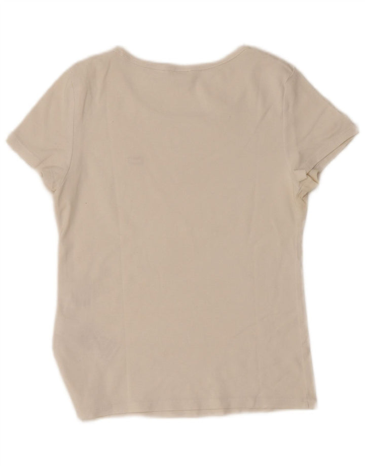 Levi's T-Shirt Femme UK 12 Blanc Moyen Coton