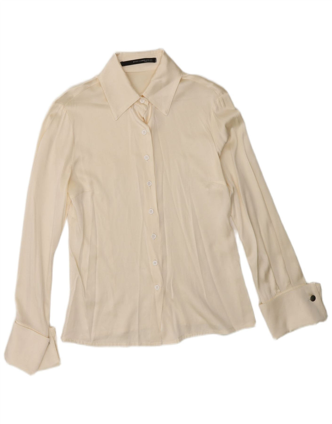 ATOS LOMBARDINI Chemisier à manches longues pour femme IT 44 Medium Off White