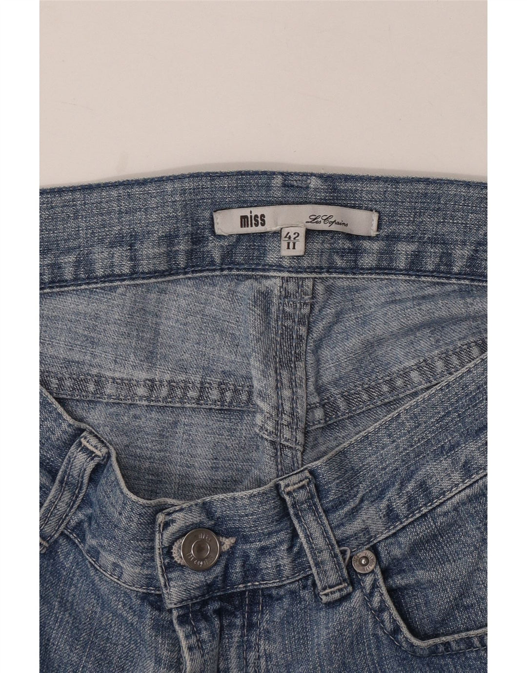 LES COPAINS Jean Bootcut Miss Femme IT 42 Medium W32 L32 Bleu Coton