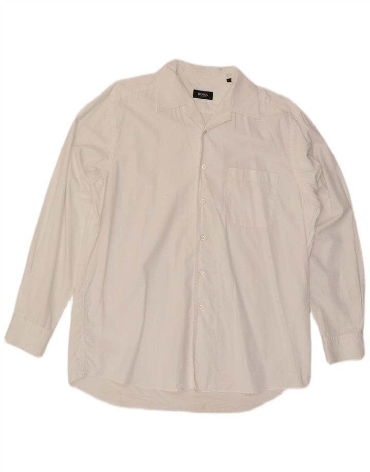 Hugo Boss Chemise Homme Grand Blanc Coton