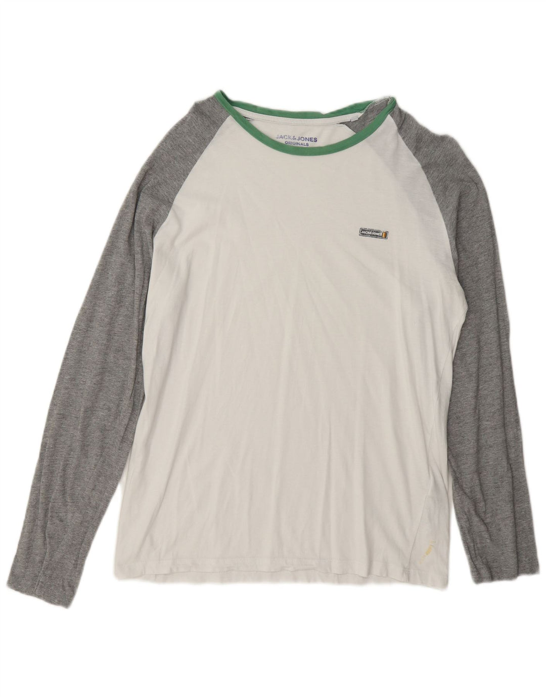 Jack & Jones Haut Coupe Regular Manches Longues Homme Blanc Colorblock Large