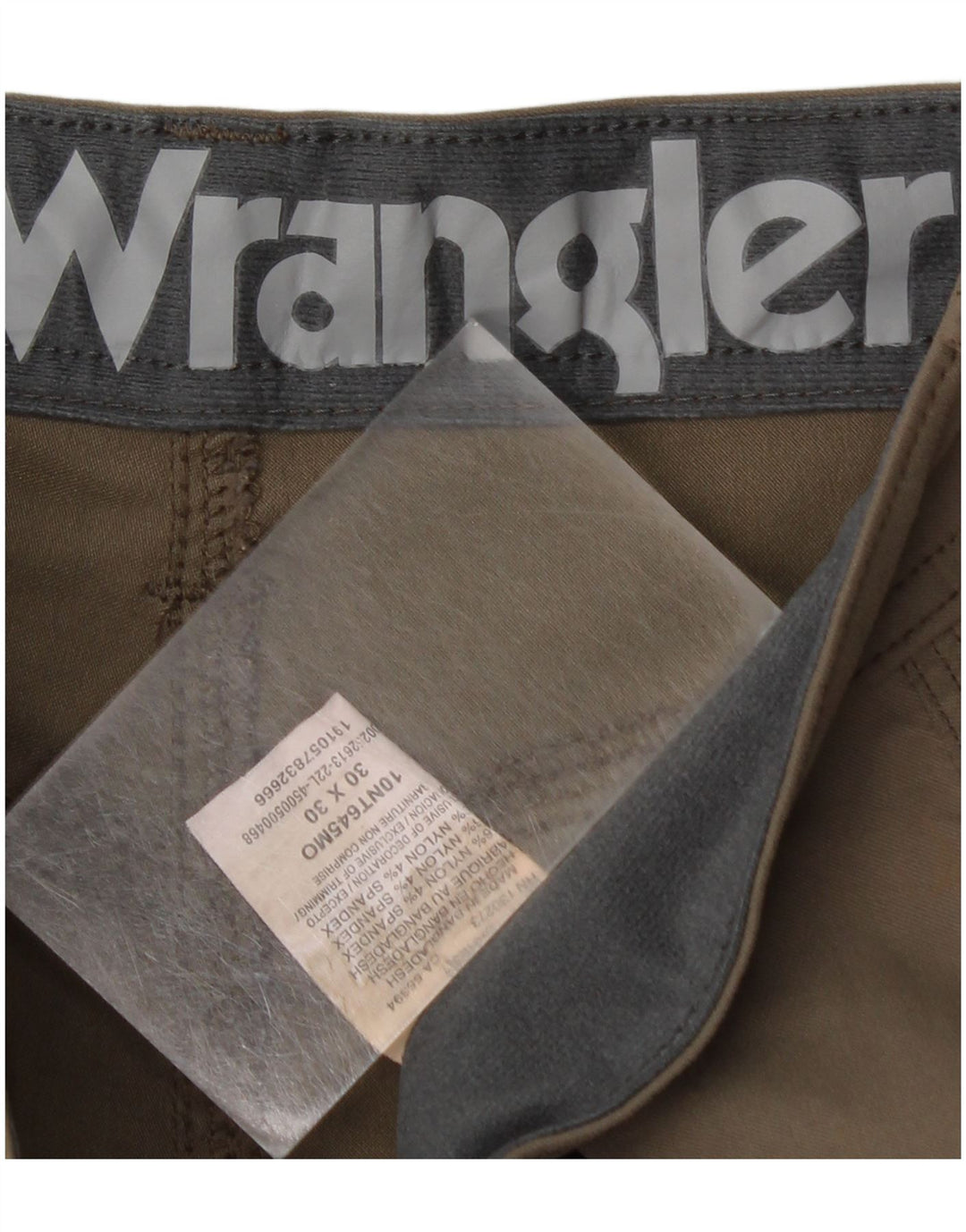 Wrangler Pantalon Cargo Droit Homme W30 L30 Kaki Nylon