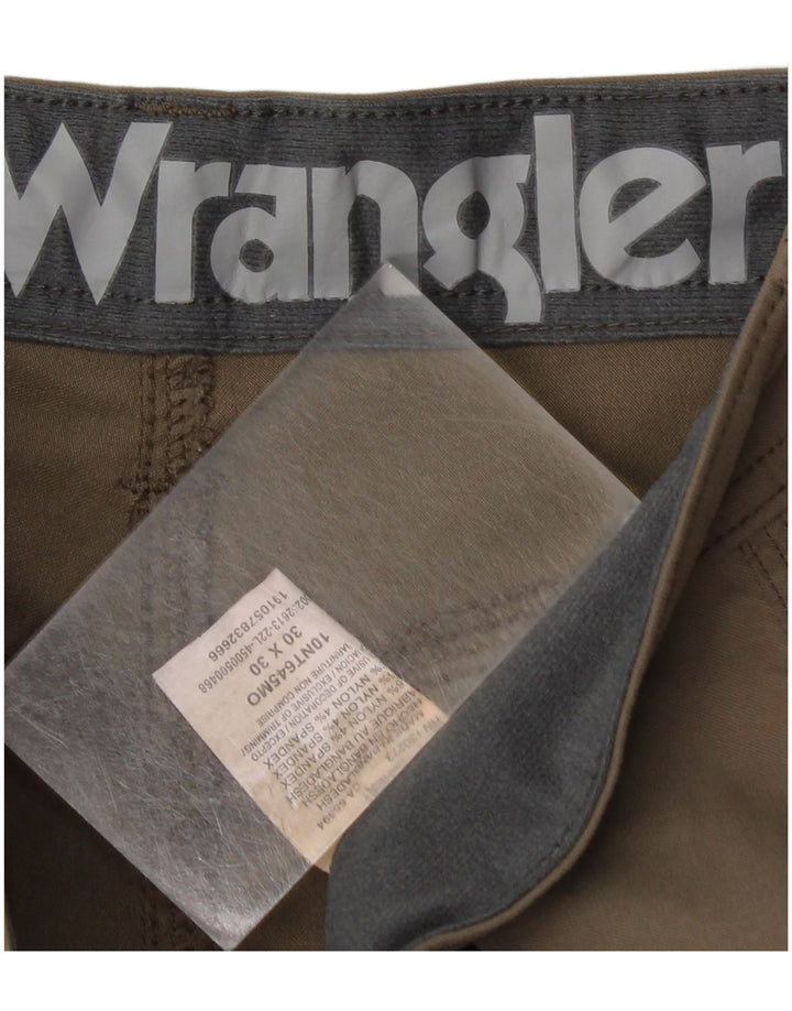 Wrangler Pantalon Cargo Droit Homme W30 L30 Kaki Nylon
