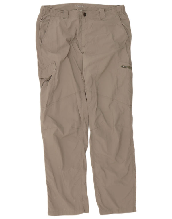 Columbia Pantalon Cargo Droit Omni-Shade Femme W36 L32 Gris Nylon