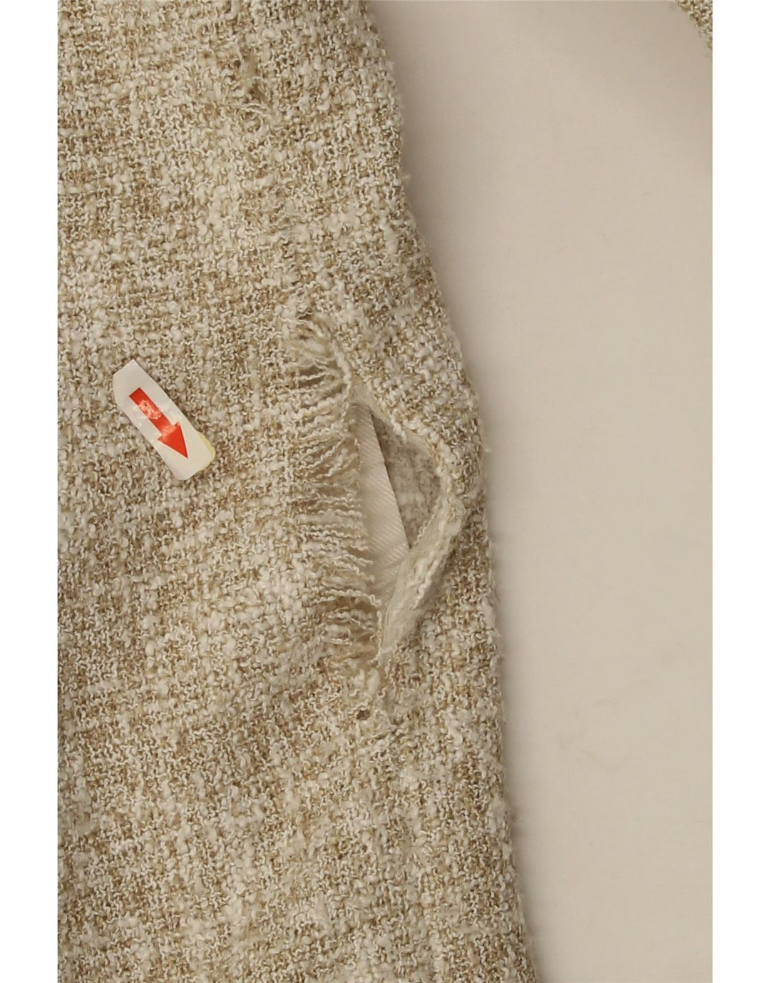 Zara Veste Blazer Courte Femme EU 44 XL Beige