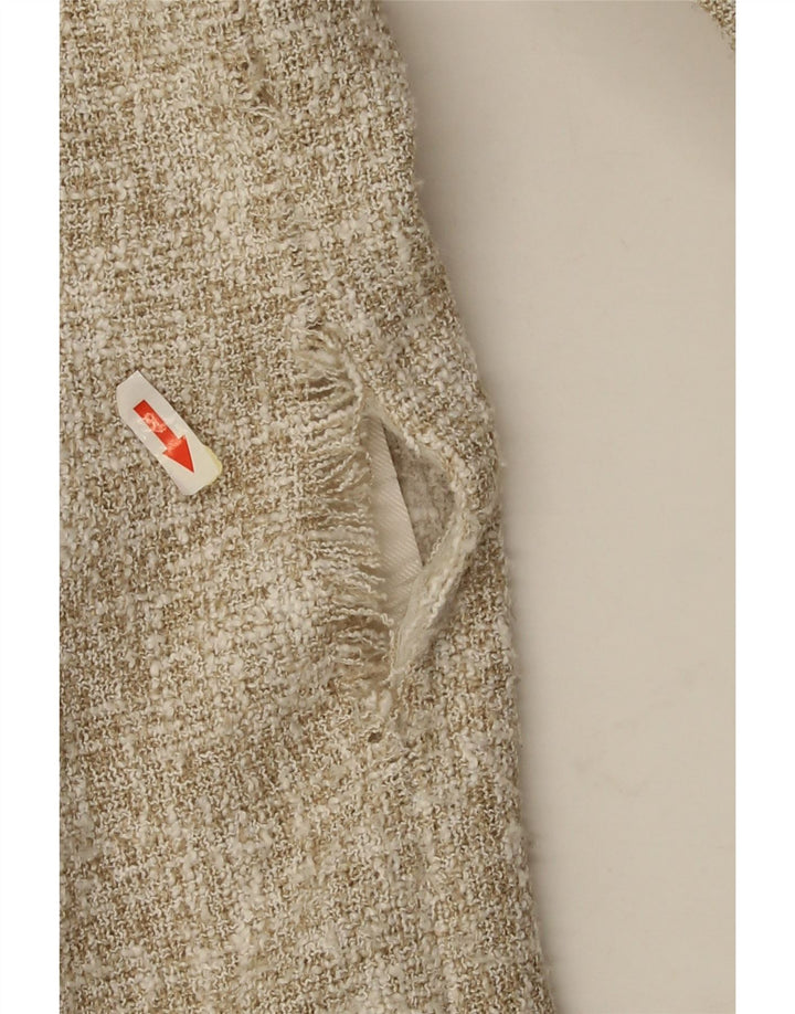 Zara Veste Blazer Courte Femme EU 44 XL Beige