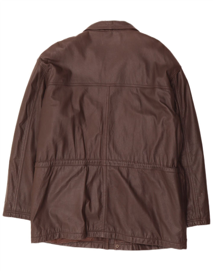 Veste en cuir homme vintage IT 52 XL Cuir marron
