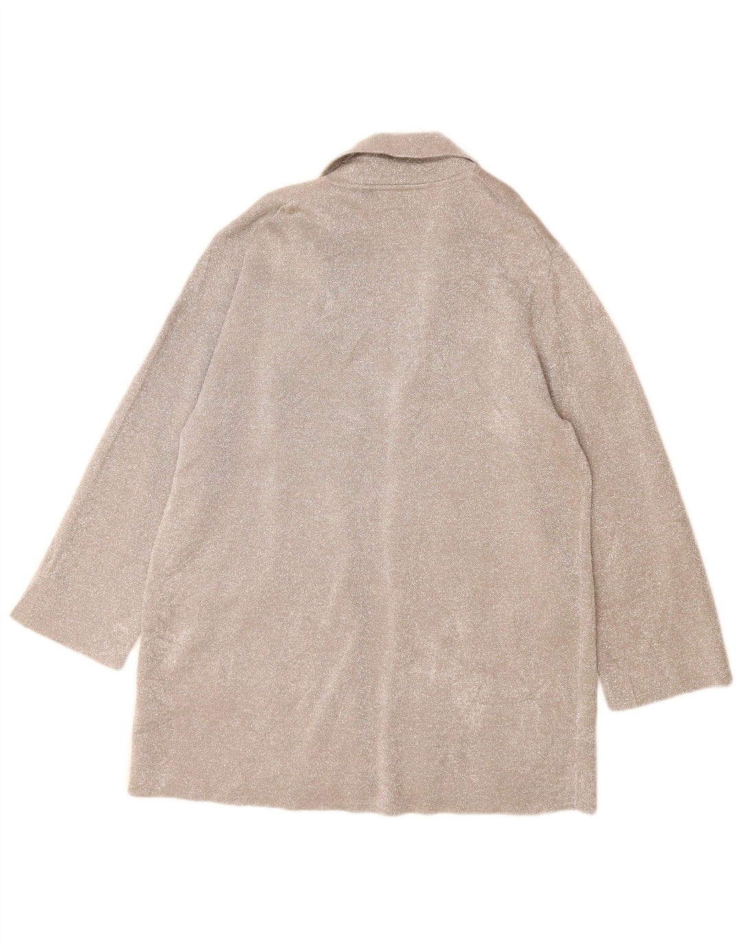 J. Crew Pull Cardigan Ouvert 365 pour Femme UK 14 Polyester Argenté Moyen
