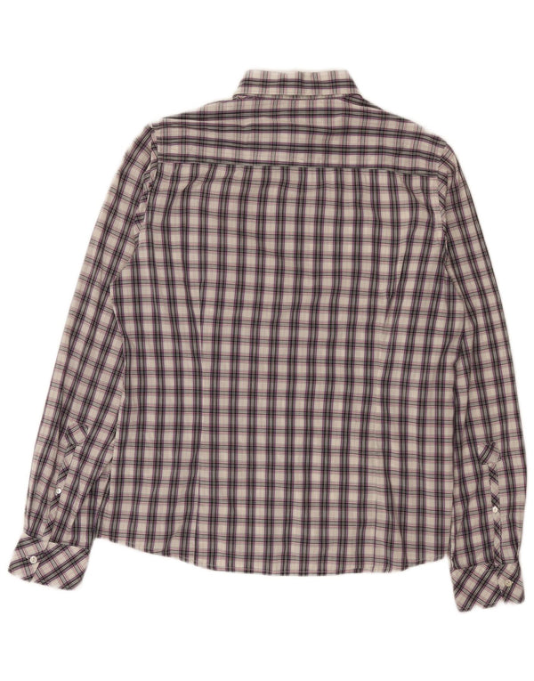 La Martina Chemise Femme Taille 5 Grand Coton à Carreaux Violet
