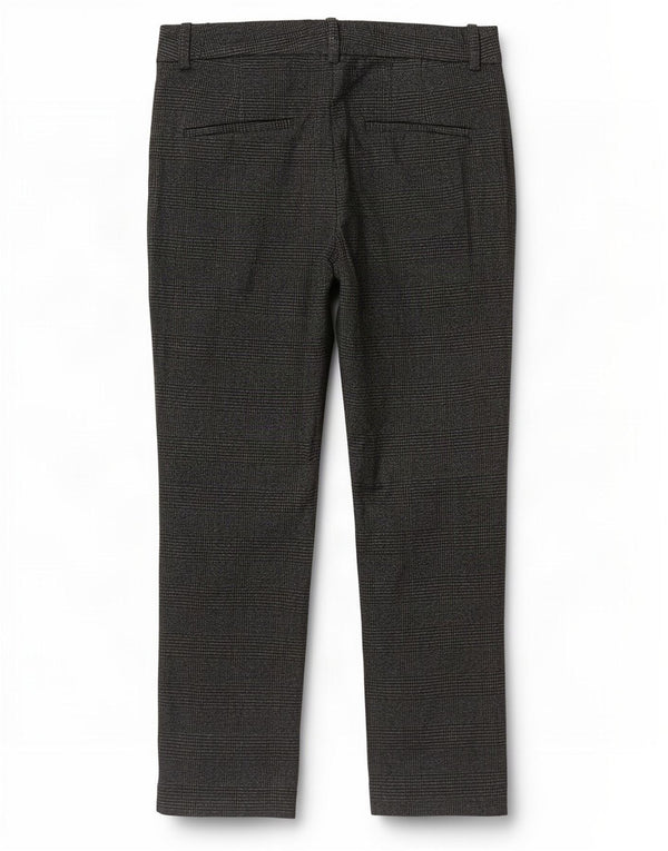 Zara Womens Tapered Chino Trousers EU 40 Medium W30 L27 Grey Houndstooth