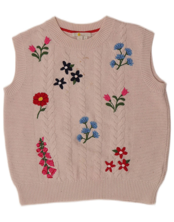 Boden Femme Débardeur Oversize UK 6 XS Off White Floral Polyamide