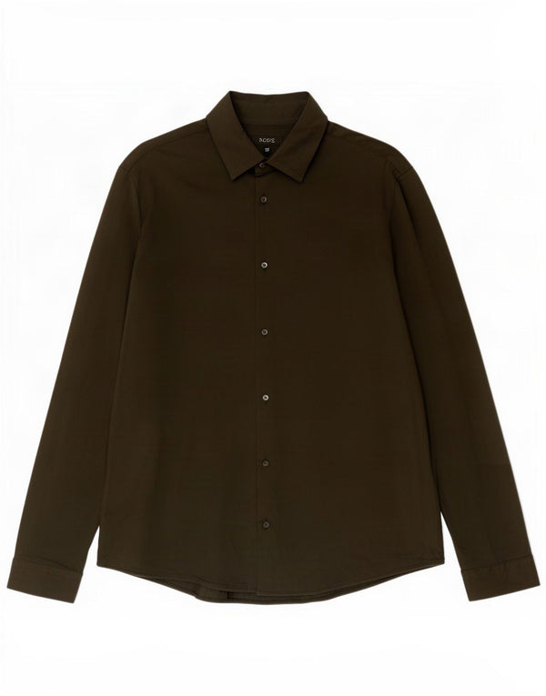 Cos Chemise Homme Large Kaki Coton
