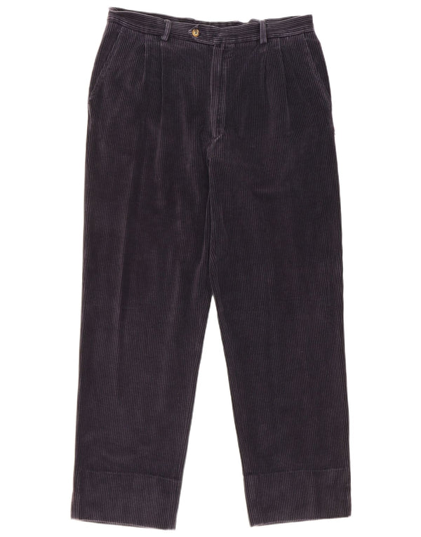 Fila Pantalon en velours côtelé pour homme Medium W32 L30 Bleu marine Coton