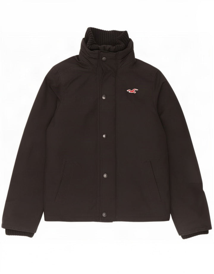 Hollister Veste coupe-vent pour hommes UK 36 Small Noir Polyester