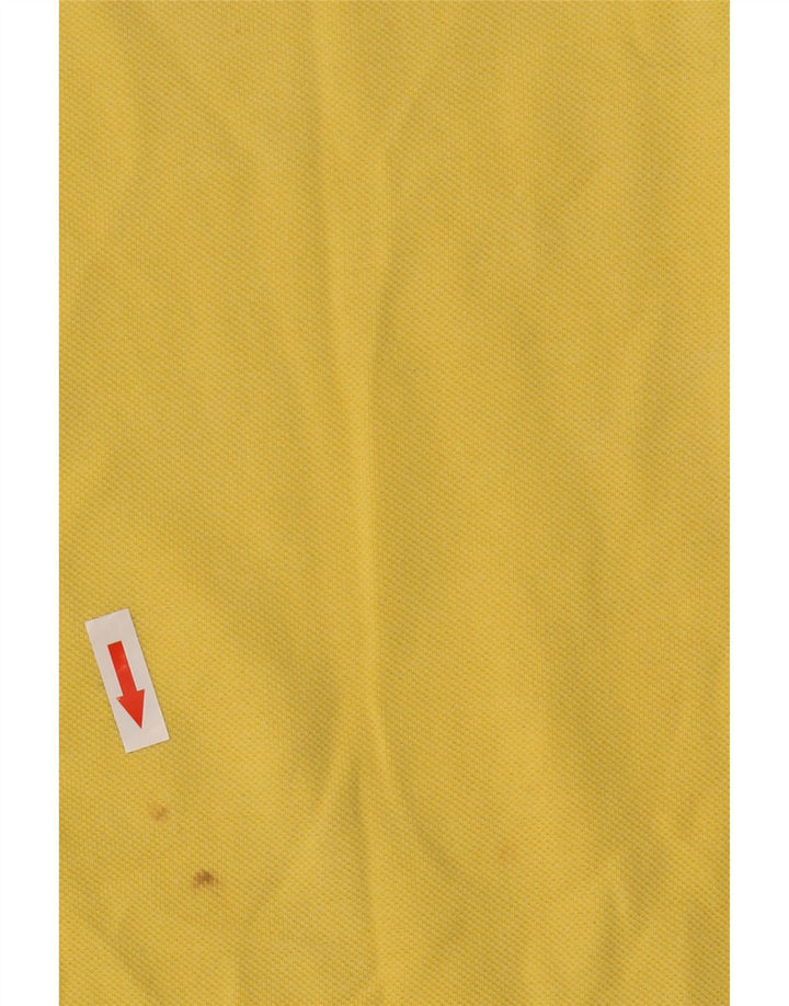 Kappa Polo Homme Large Jaune Coton