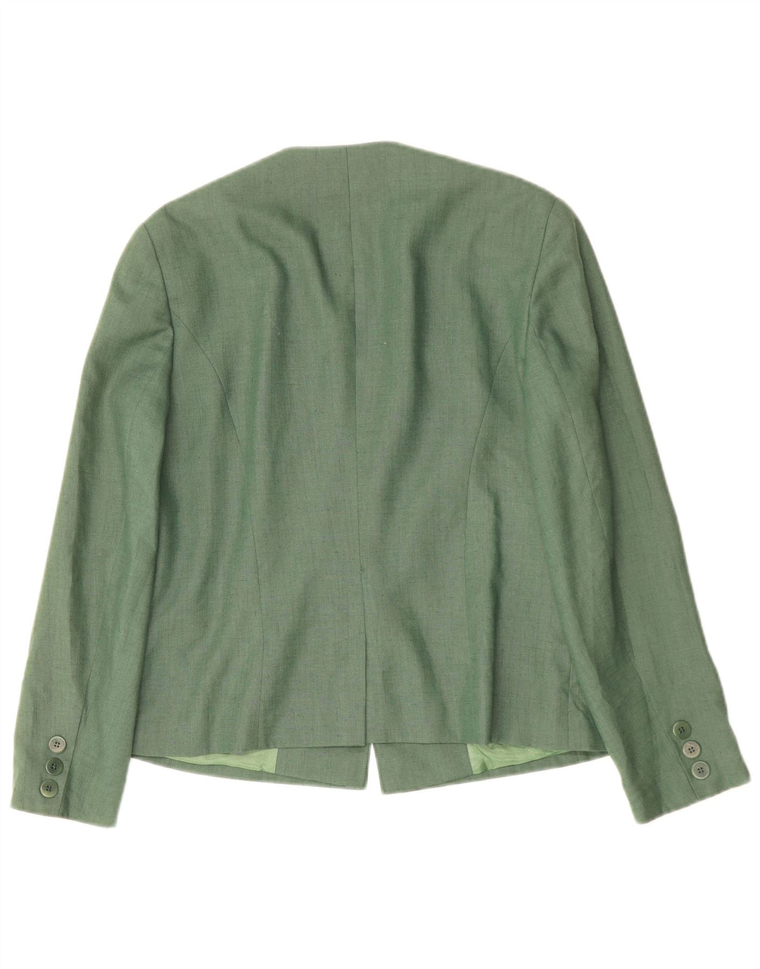 Gerry Weber Veste Blazer 1 Bouton Femme EU 38 Lin Vert Moyen