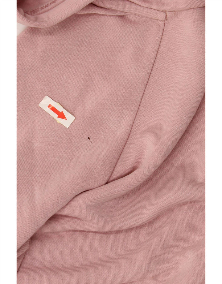 NIKE Pull à capuche surdimensionné pour femme UK 10 Petit coton rose