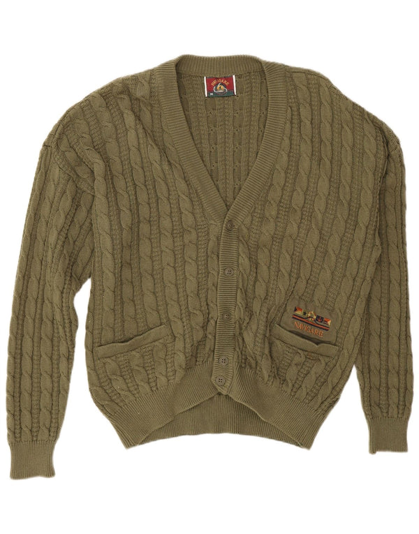 Navigare Cardigan Pull Homme Kaki Moyen