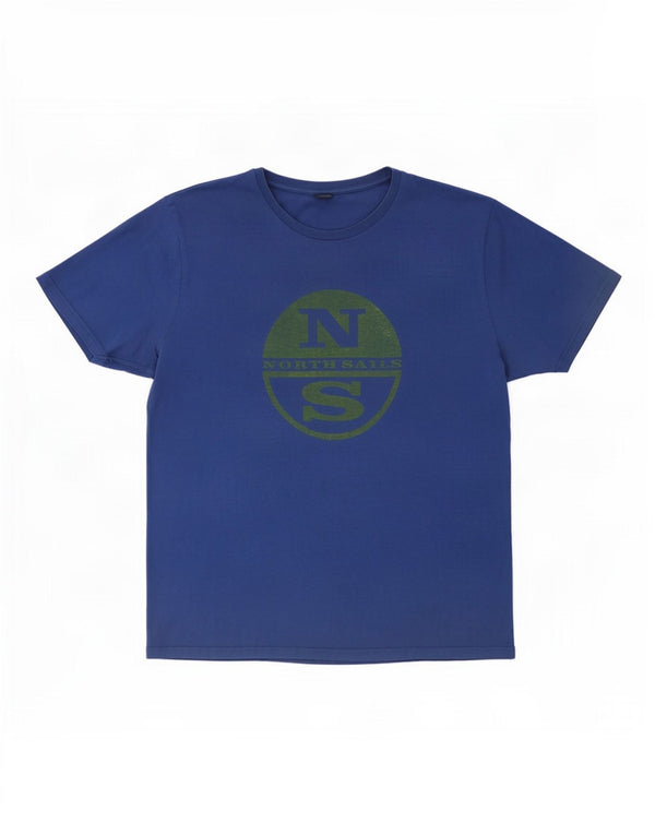 North Sails T-Shirt Graphique Homme Top XL Bleu Coton