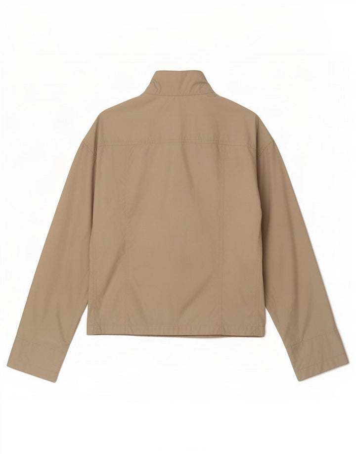 Calvin Klein Jeans Bomber Femme UK 16 Large Beige Polyamide