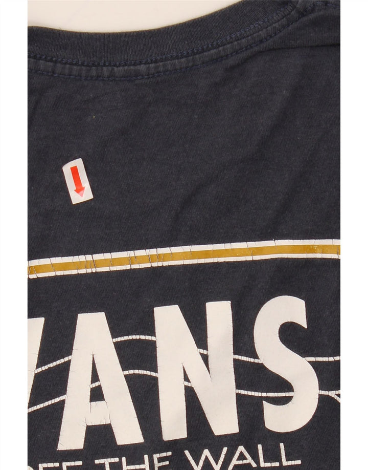 VANS T-Shirt Graphique Homme Bleu Marine Moyen