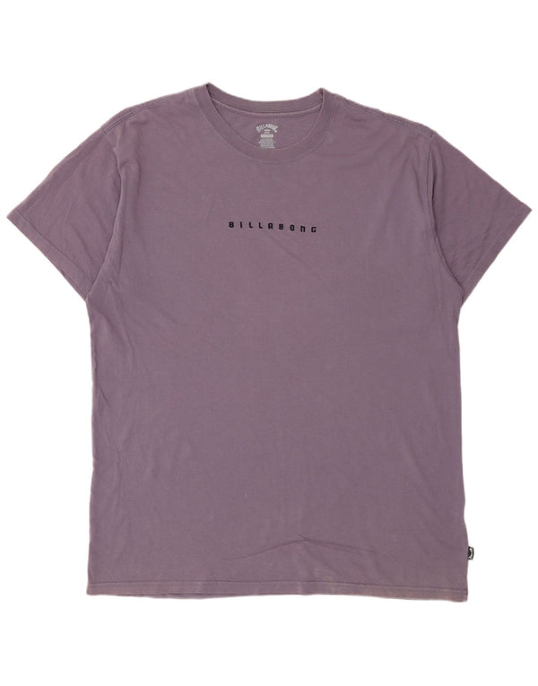 Billabong Mens Graphic T-Shirt Top XL Violet Coton