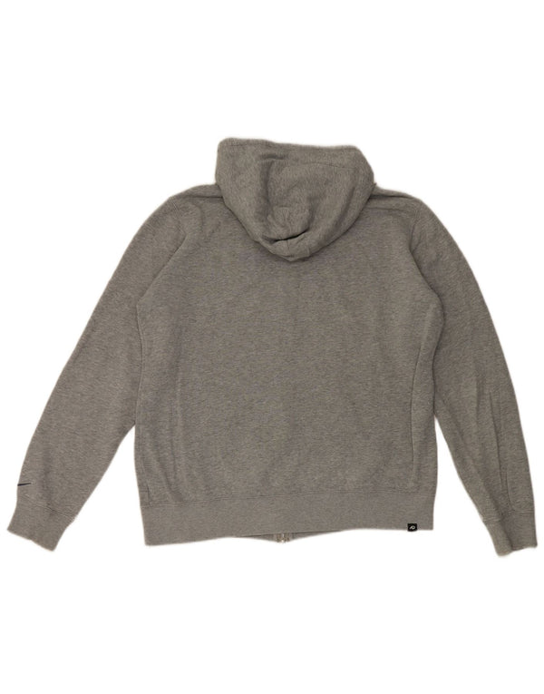 Nike Pull à capuche zippé pour femme UK 18 XL Gris Coton