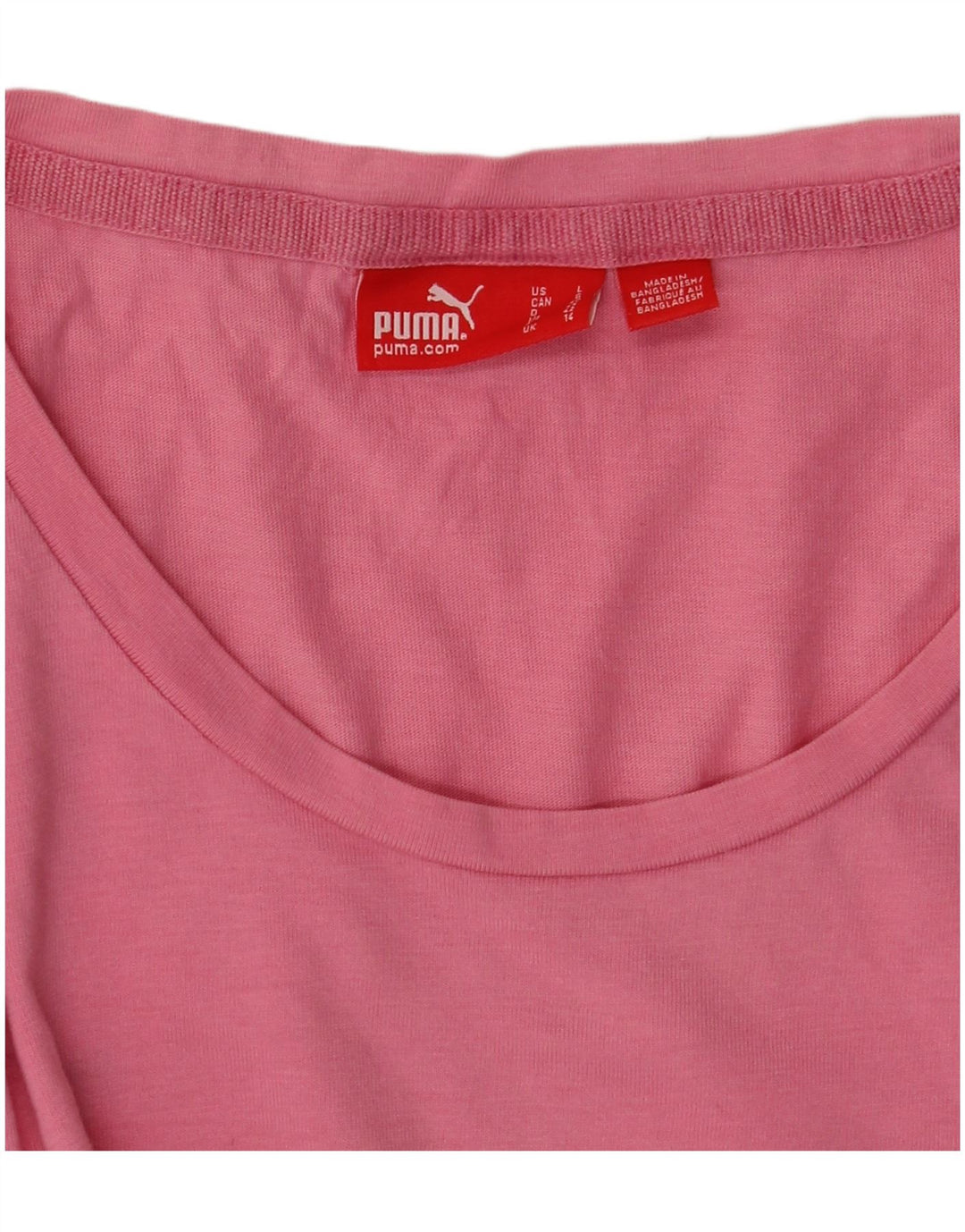 Puma T-shirt graphique pour femme UK 14 Rose moyen