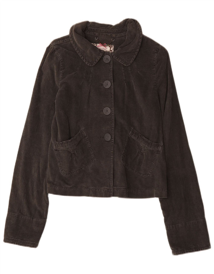Veste en velours côtelé White Stuff pour femme UK 8 Small Gris Coton