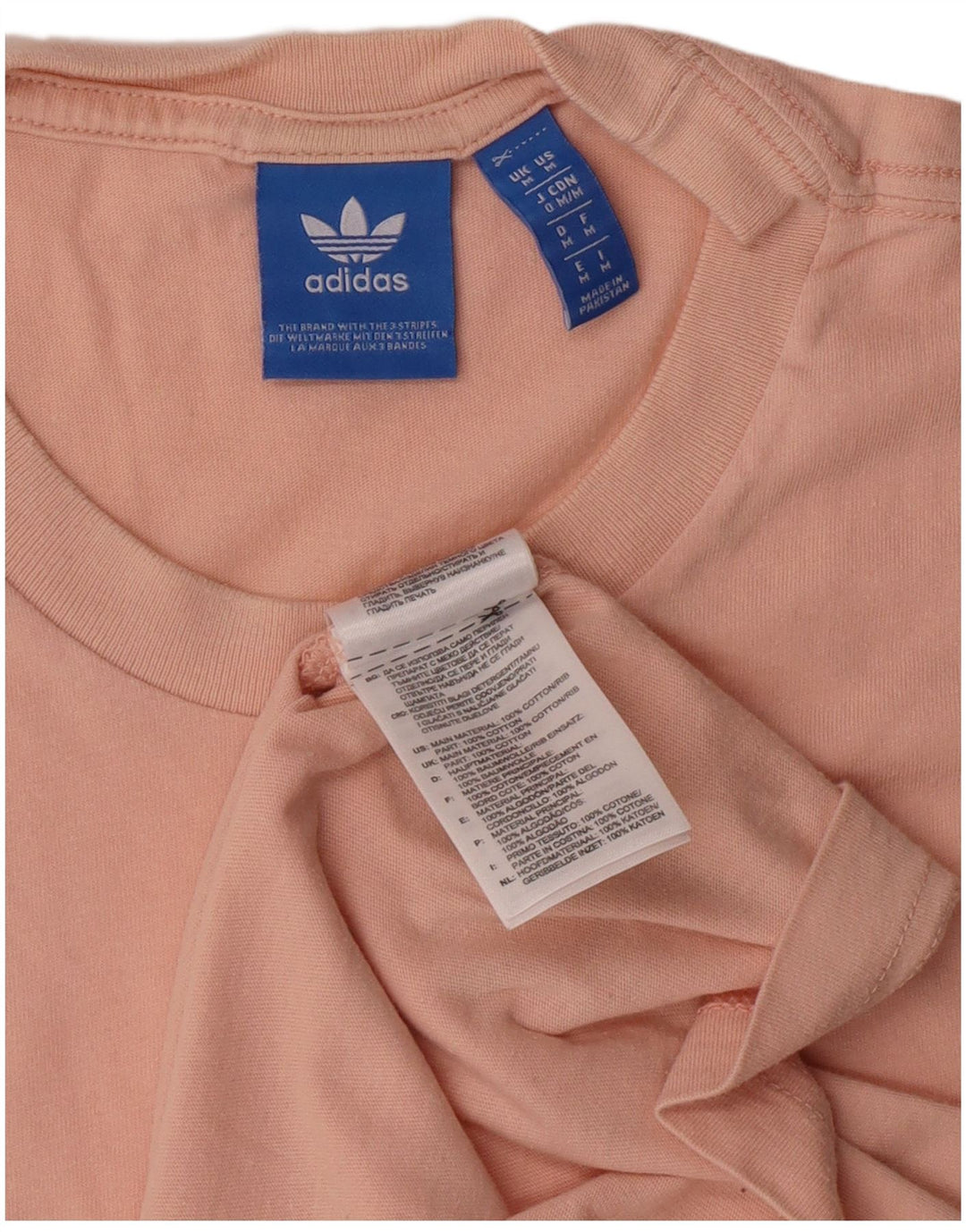Adidas T-Shirt Graphique Homme Rose Moyen Coton