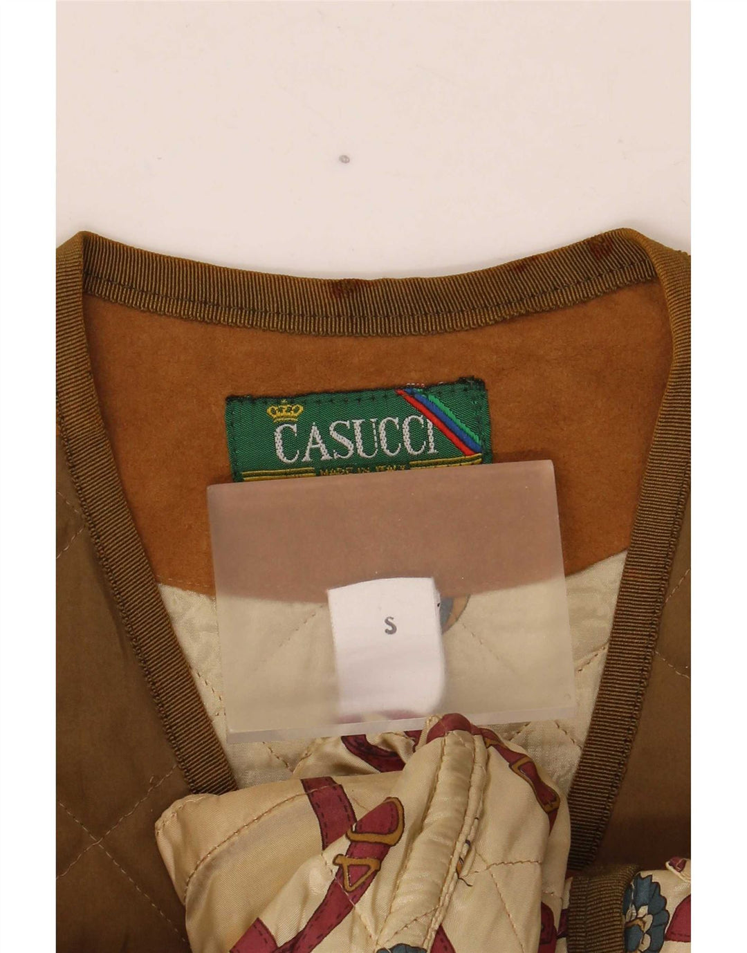 Casucci Gilet matelassé pour homme UK 36 Petit Kaki Polyester