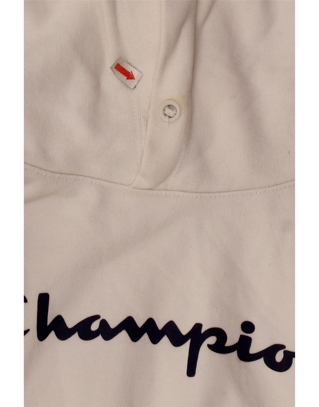 CHAMPION Pull à capuche court à manches courtes pour femme UK 10 Petit Blanc
