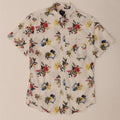 J. CREW Chemise à manches courtes Flex pour hommes Petit coton floral blanc
