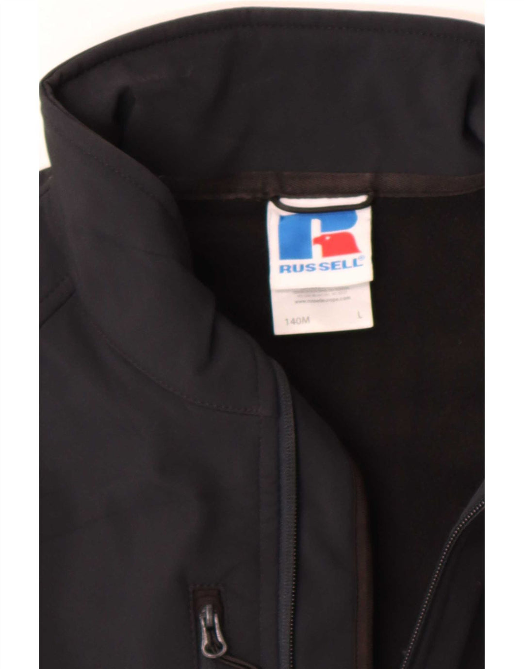 Russell Athletic Veste coupe-vent pour homme UK 40 Large Noir Polyester